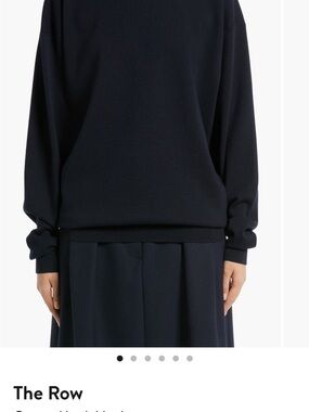 The Row Dark Navy Crewneck Sweatshirt